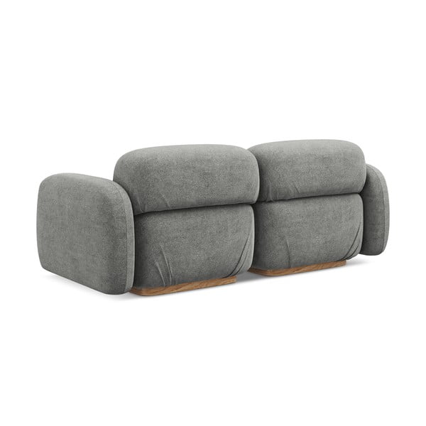 Siva sofa od bouclé tkanine 190 cm Ailani – Makamii-image-3