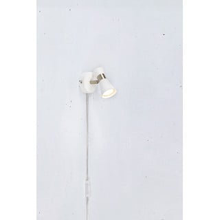 Bijela zidna lampa (duljina 12 cm) Folie - Markslöjd