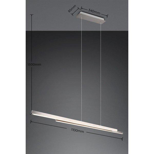 LED viseća svjetiljka u srebrnoj boji Odio – Reality-image-4