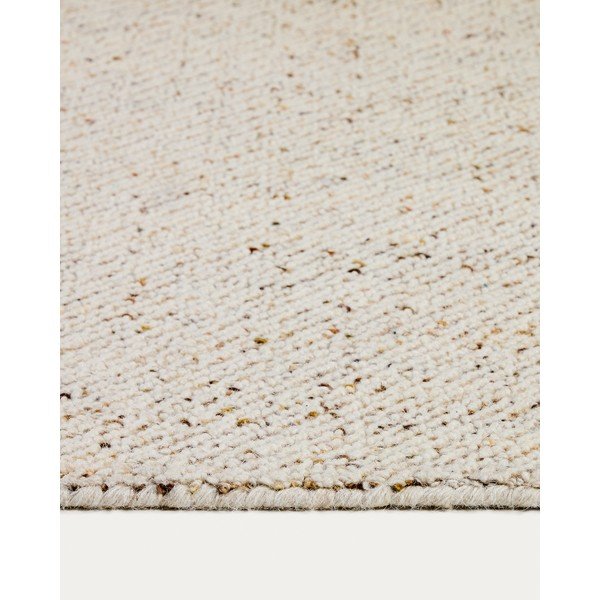 Krem ručno rađen vunen tepih 160x230 cm Lenuo – Kave Home-image-4