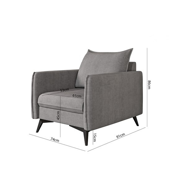 Siva fotelja Juli Bis – Ropez-image-3