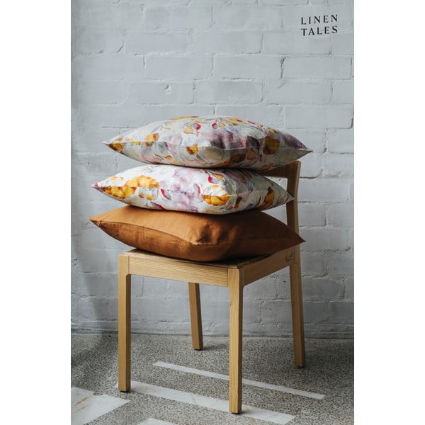 Lanena ukrasna jastučnica 40x40 cm Hazelnut – Linen Tales-image-3