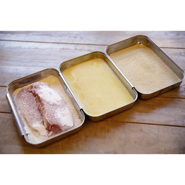 Set za prženje od nehrđajućeg čelika u srebrnoj boji – Maximex-image-1