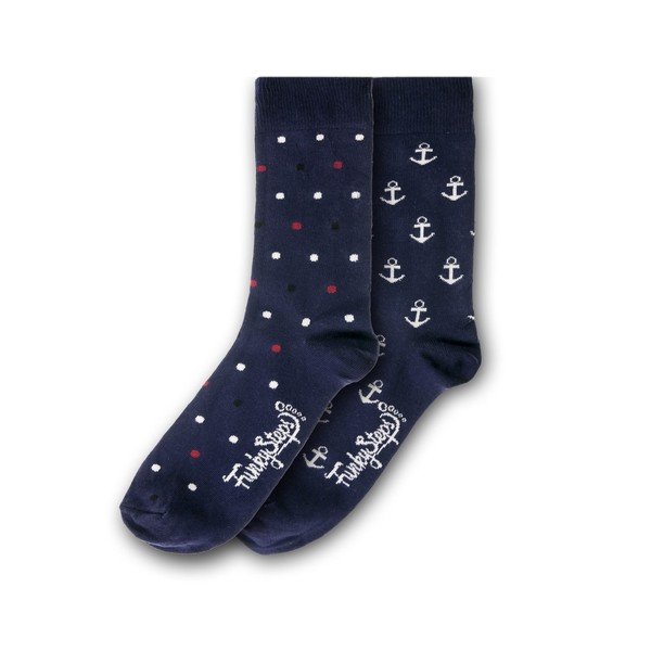 Set od 2 para čarapa Funky Steps Anchor, veličina 39 - 45