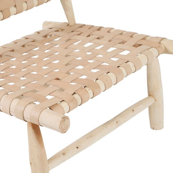 Bež kožna fotelja Cuir - Sema-image-4