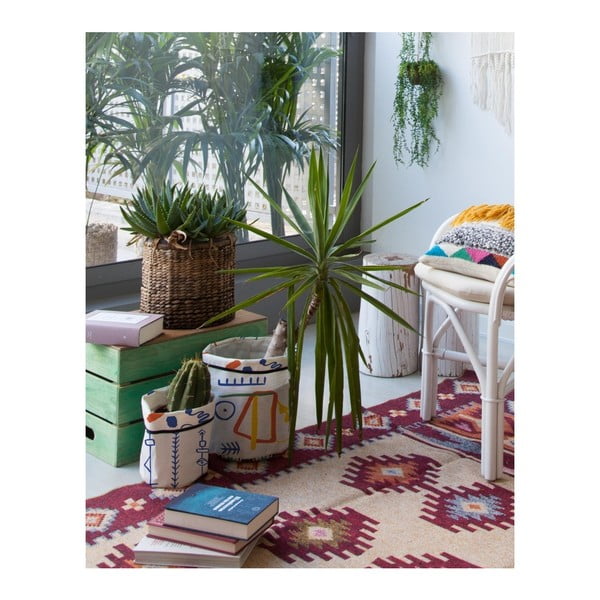 Set od dva tekstilna omota za posudu za cvijeće Madre Selva Juno-image-1