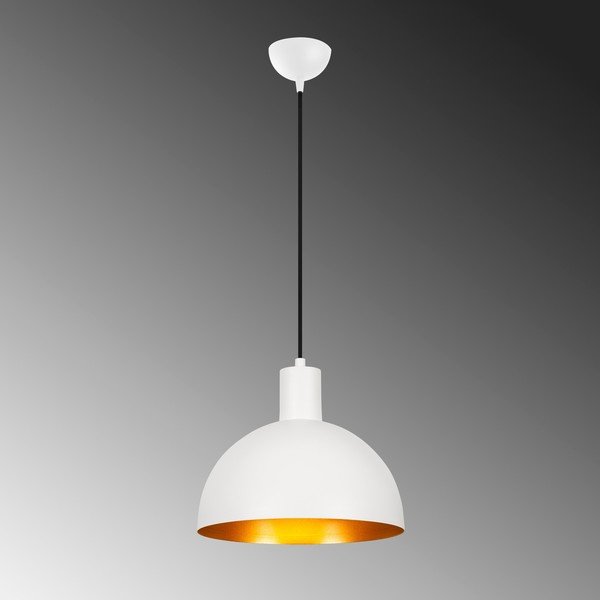 Bijela/u zlatnoj boji viseća svjetiljka s metalnim sjenilom ø 30 cm Sivani – Opviq lights-image-2