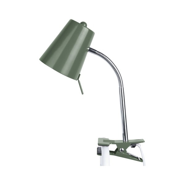 Zelena stolna lampa s kopčom za montažu Leitmotiv Z