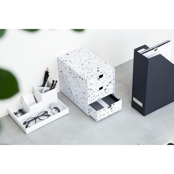 Bijeli 4-dijelni organizator za stol Bigso Box of Sweden Lena-image-1