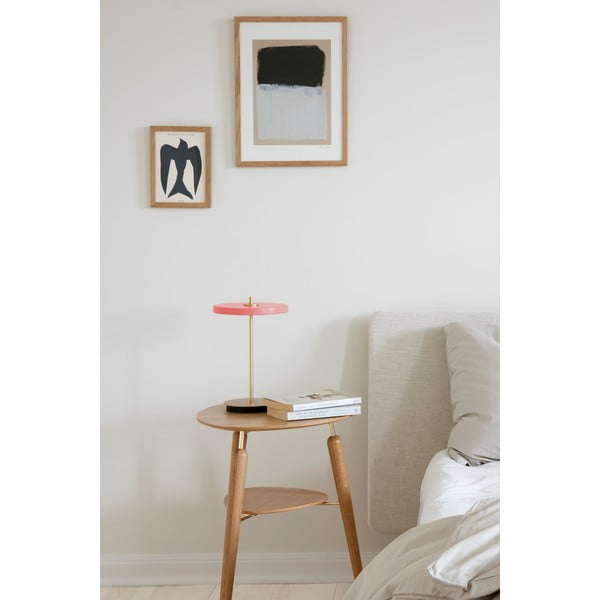 Ružičasta LED stolna lampa s mogućnosti zatamnjivanja s metalnim sjenilom (visina 31 cm) Asteria Move – UMAGE-image-1
