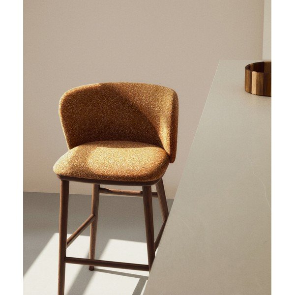 Podstavljena barska stolica boja terakote (visine sjedala 75 cm) Ciselia – Kave Home-image-2