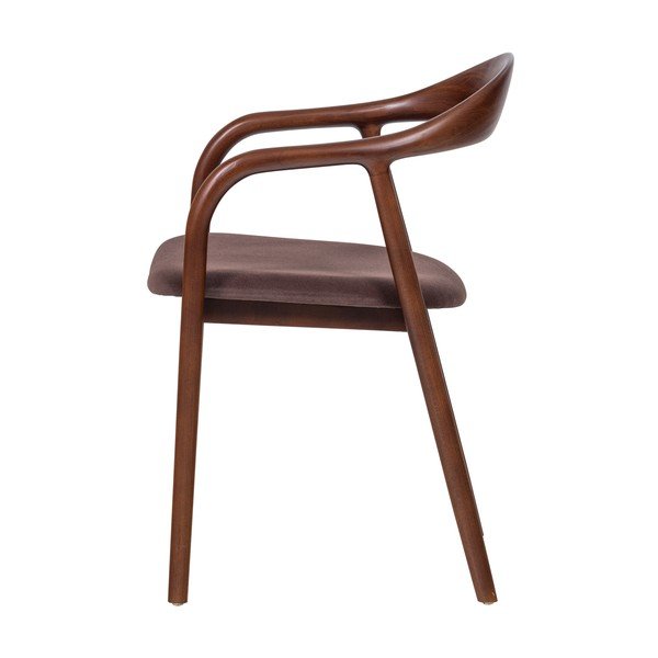 Smeđa blagovaonska stolica s naslonima za ruke od masivne bukve Bran – WOOOD-image-3