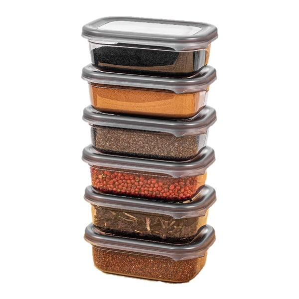 Posude za namirnice u setu 6 kom za čuvanje hrane Fresco – Hermia