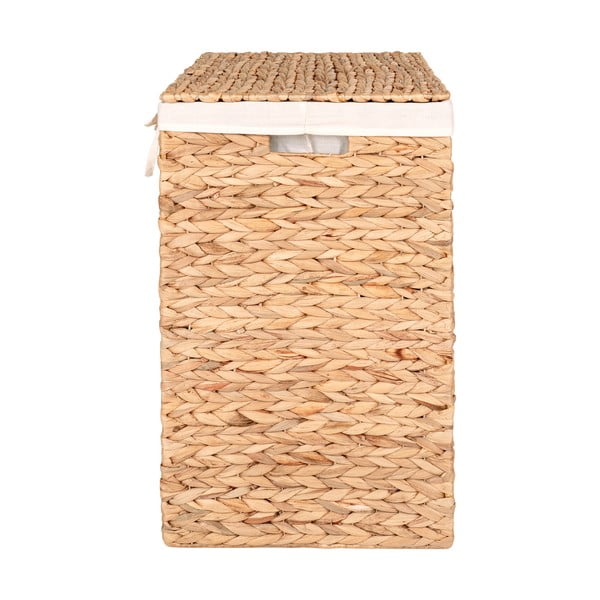 Košara za rublje od vodenog zumbula u prirodnoj boji Passo – House Nordic-image-4