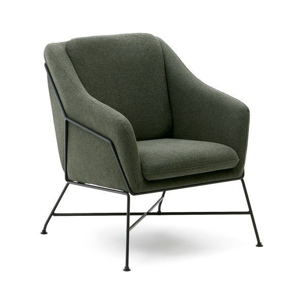 Zelena fotelja Brida – Kave Home