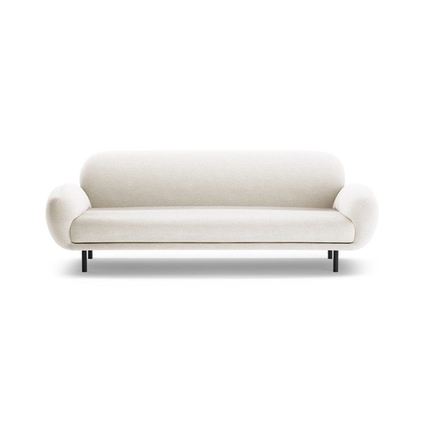 Bijela sofa od bouclé tkanine 208 cm Poppy – Micadoni 