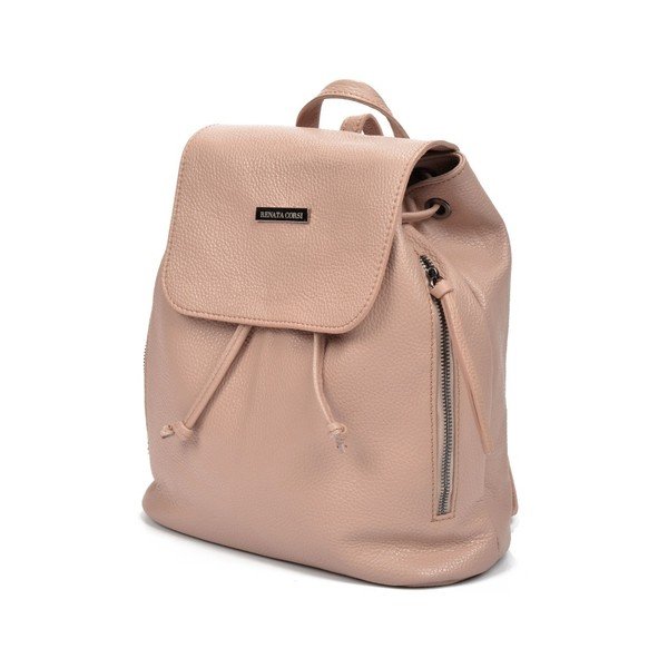 Puderasto ružičasti kožni ruksak Renata Corsi Elda-image-2