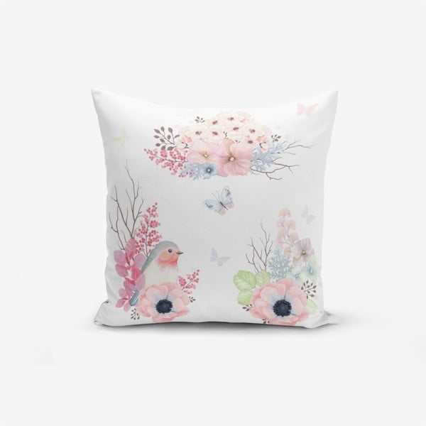 Jastučnica s primjesom pamuka Minimalist Cushion Covers Special Design Bird Modern, 45 x 45 cm