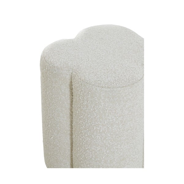 Krem tabure od bouclé tkanine Nalani – Light & Living-image-3