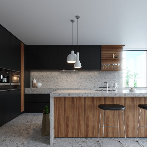 Svijetlo siva viseća svjetiljka s betonskim sjenilom ø 17 cm Mattia – Sollux-image-1