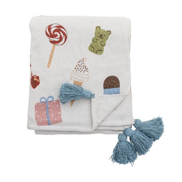 Bijela deka za bebe 130x160 cm Sweets – Bloomingville Mini-image-4