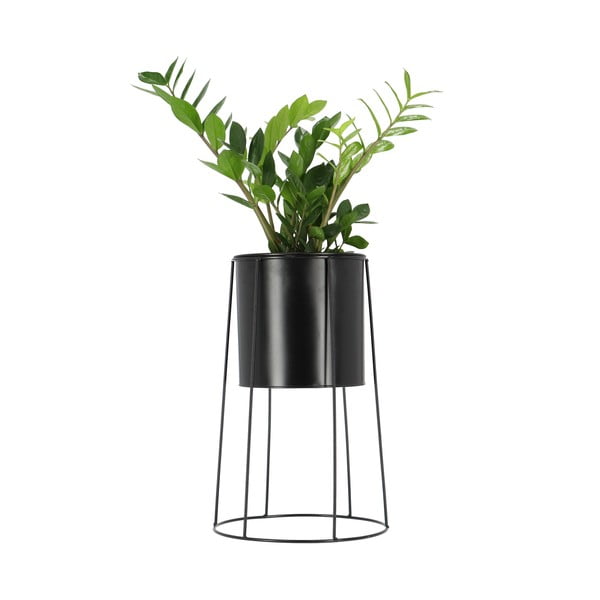 Držač tegle za cvijeće Black Esschert Design Planter-image-1