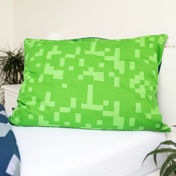 Zelena/plava pamučna dječja posteljina za krevet za jednu osobu 140x200 cm Minecraft "Sssleep Tight" – Jerry Fabrics-image-4