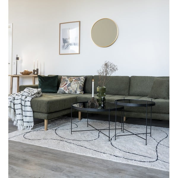 Crni okrugli stolić ø 70 cm Venezia - House Nordic-image-1