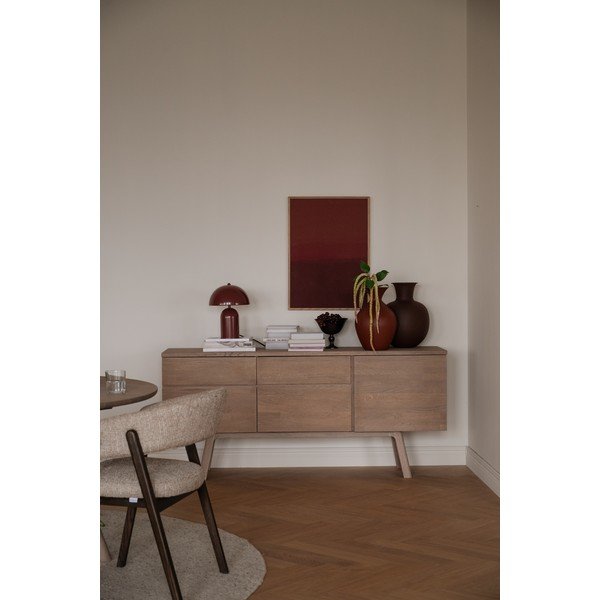Komoda od punog hrasta u prirodnoj boji 170x77x42 cm Cleardale – Rowico-image-3
