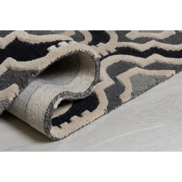 Sivi vuneni tepih 290x200 cm Moorish Amira - Flair Rugs-image-2