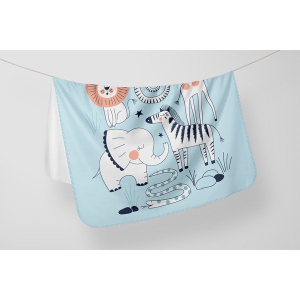 Plava dječja deka 85x125 cm - OYO kids-image-1