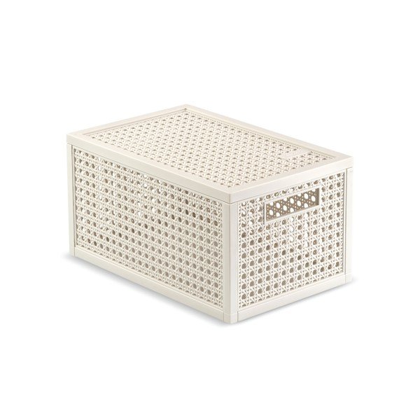 Krem kutija za pohranu s poklopcem od reciklirane plastike 19x30x15 cm Kaya – Curver