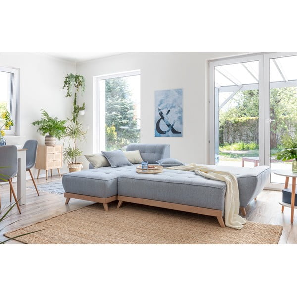 Svijetlo plava kutna garnitura na razvlačenje Miuform Dazzling Daisy-image-4