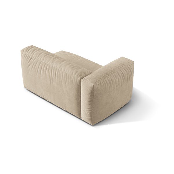 Bež baršunasti modularna sjedeća garnitura (s lijevim kutom) Martina – Micadoni -image-2