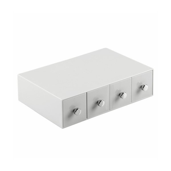 Bijeli organizator s 4 ladice InterDesign Cosmetic-image-1