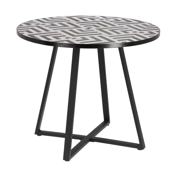 Vrtni blagovaonski stol s keramičkom pločom za kuhanje Kave Home Tella, ⌀ 90 cm
