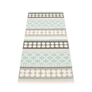 Siva/tirkizna unutarnja i vanjska staza 70x180 cm Asta Pale Turquoise – Pappelina