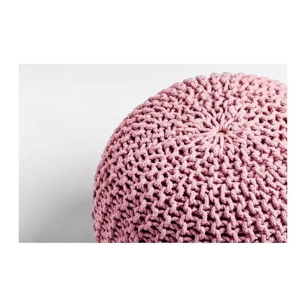 Ružičasti pleten tabure Jagger – Bonami Essentials-image-2