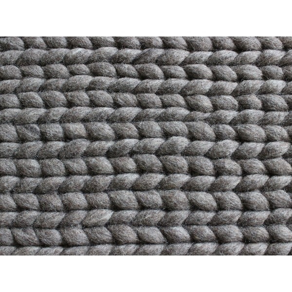 Smeđi tepih od vunenih pompona Wooldot Ball Rugs, 170 x 240 cm-image-3