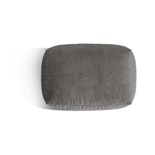 Sivi baršunast modularni tabure Martina – Micadoni -image-2