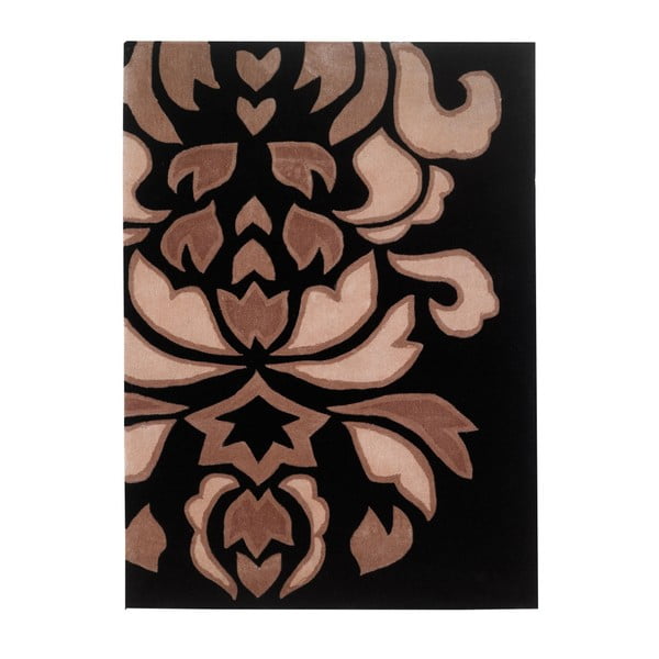 Tepih Floorita Timeless Ashbourne Black Cream, 80 x 150 cm