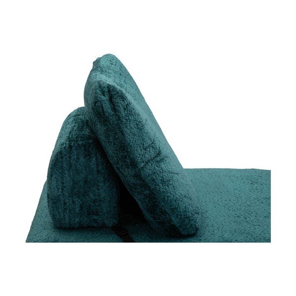 Plavozelena fotelja na rasklapanje od bouclé tkanine Faster – Mauro Ferretti-image-4