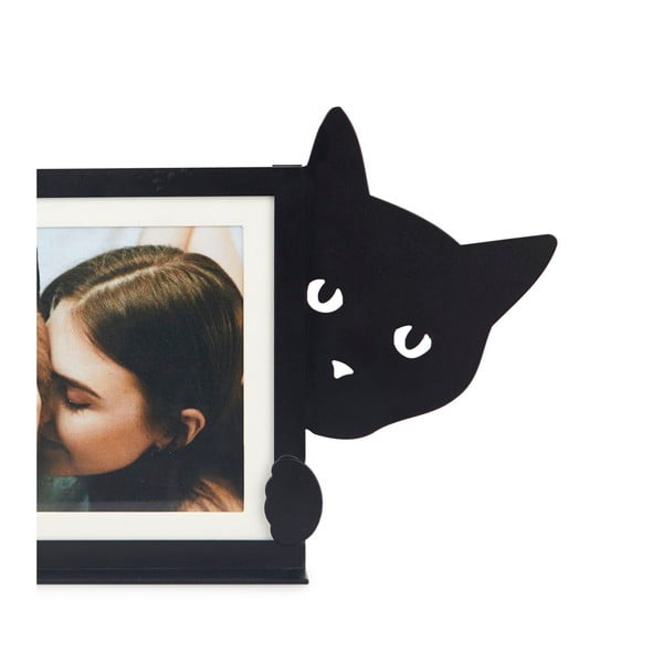Crni metalni stojeći okvir 36x16 cm Hidden Cat – Balvi-image-1