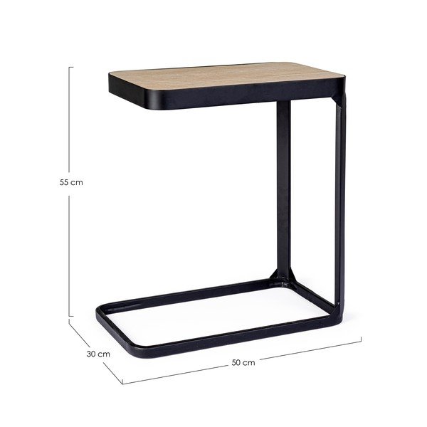 Pomoćni stol u dekoru jelke 30x50 cm Everitt – Bizzotto-image-4