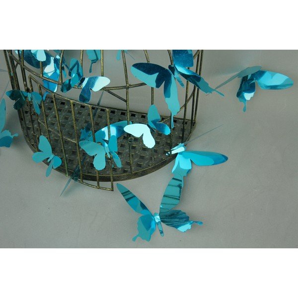 Set od 12 plavih ljepljivih 3D naljepnica Ambiance Butterflies-image-3