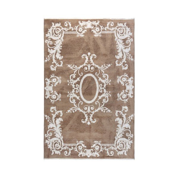 Dvostrani bijelo-smeđi tepih Vitaus Ally, 77 x 200 cm-image-4