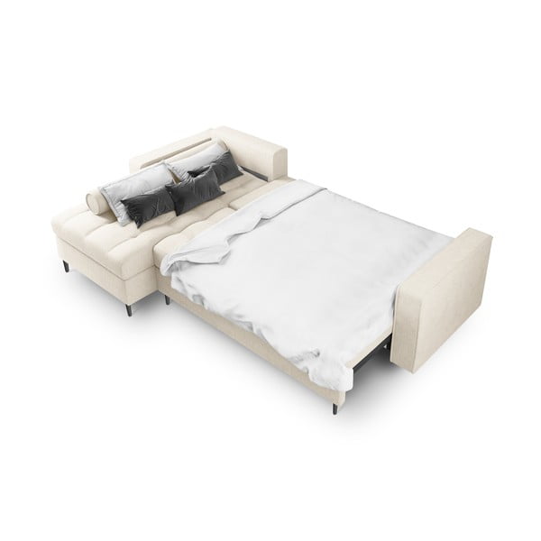 Svijetlobež kauč na razvlačenje Milo Casa Santo, lijevi kut-image-4