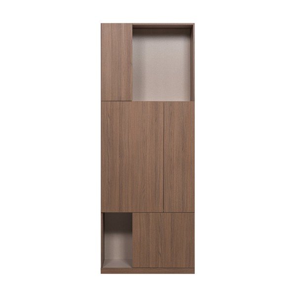 Modularni garderobni ormar u tamnoj prirodnoj boji 80x215 cm Build – WOOOD