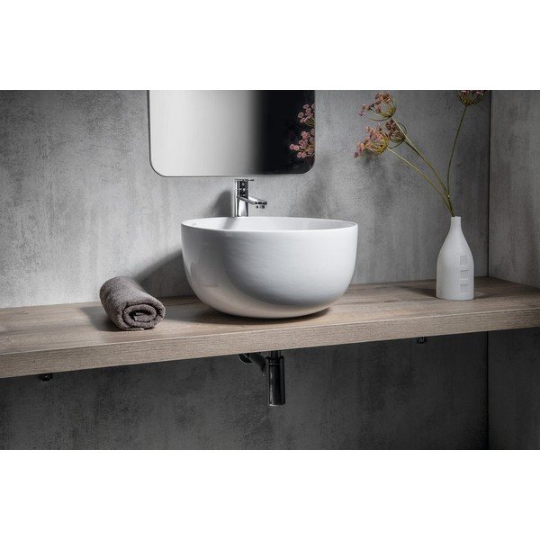Bijeli keramički okrugao umivaonik ø 45,5 cm Dome – Sapho-image-1