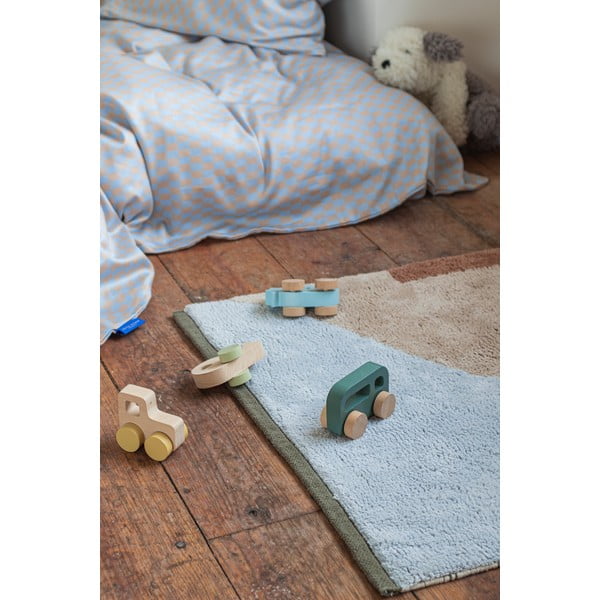 Svijetlo plava/bež periva pamučna staza 70x150 cm Figura – Mette Ditmer Denmark-image-1